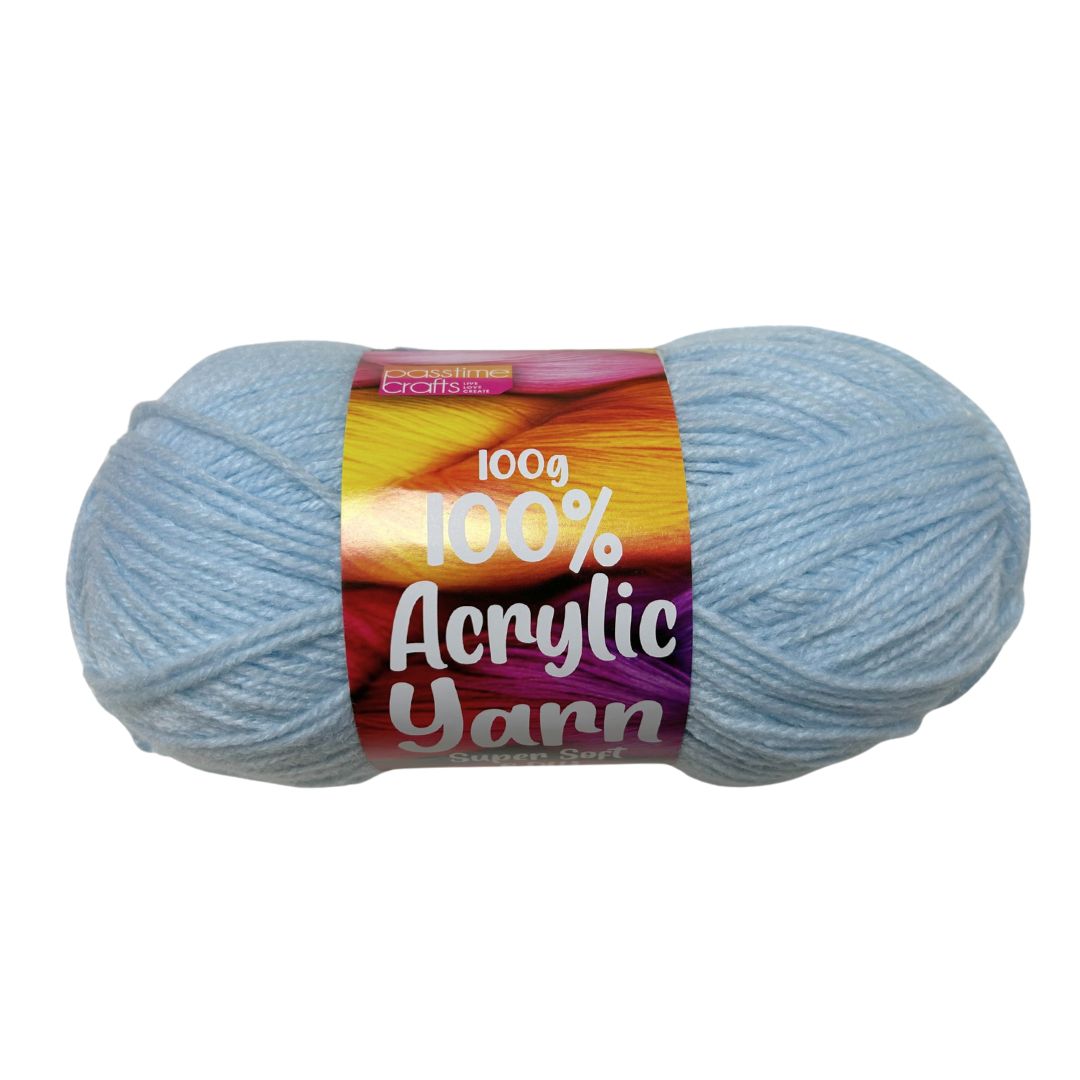 Passtime Acrylic Yarn 100g -Baby Blue