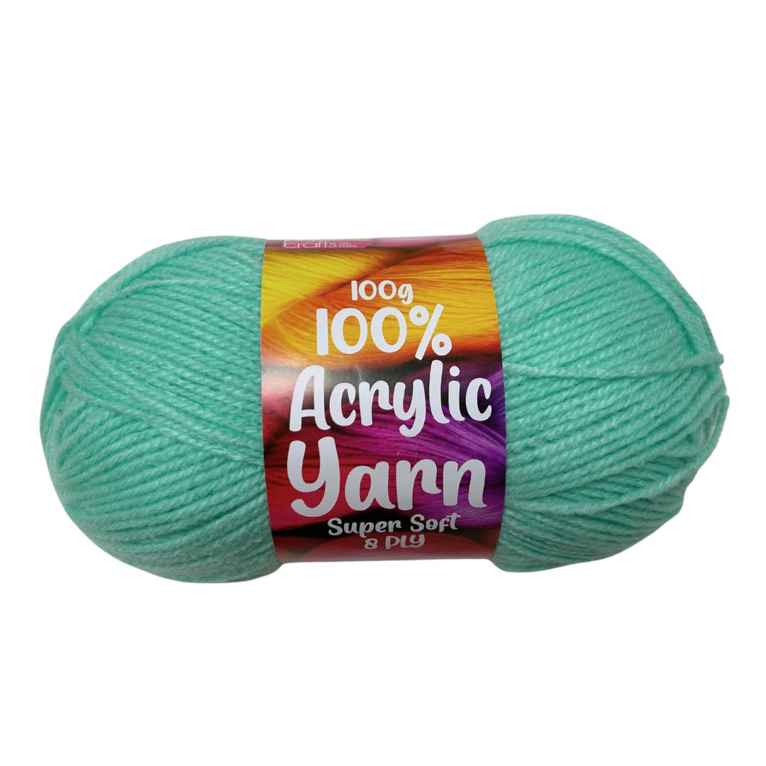 Passtime Acrylic Yarn 100g -Mint Green