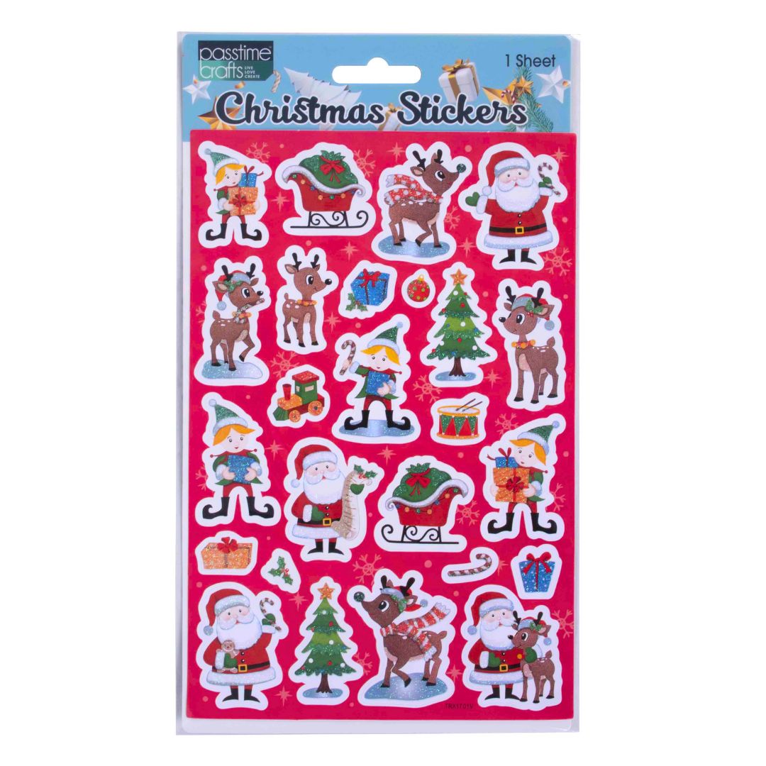Xmas Stickers Cartoons Cute S/1