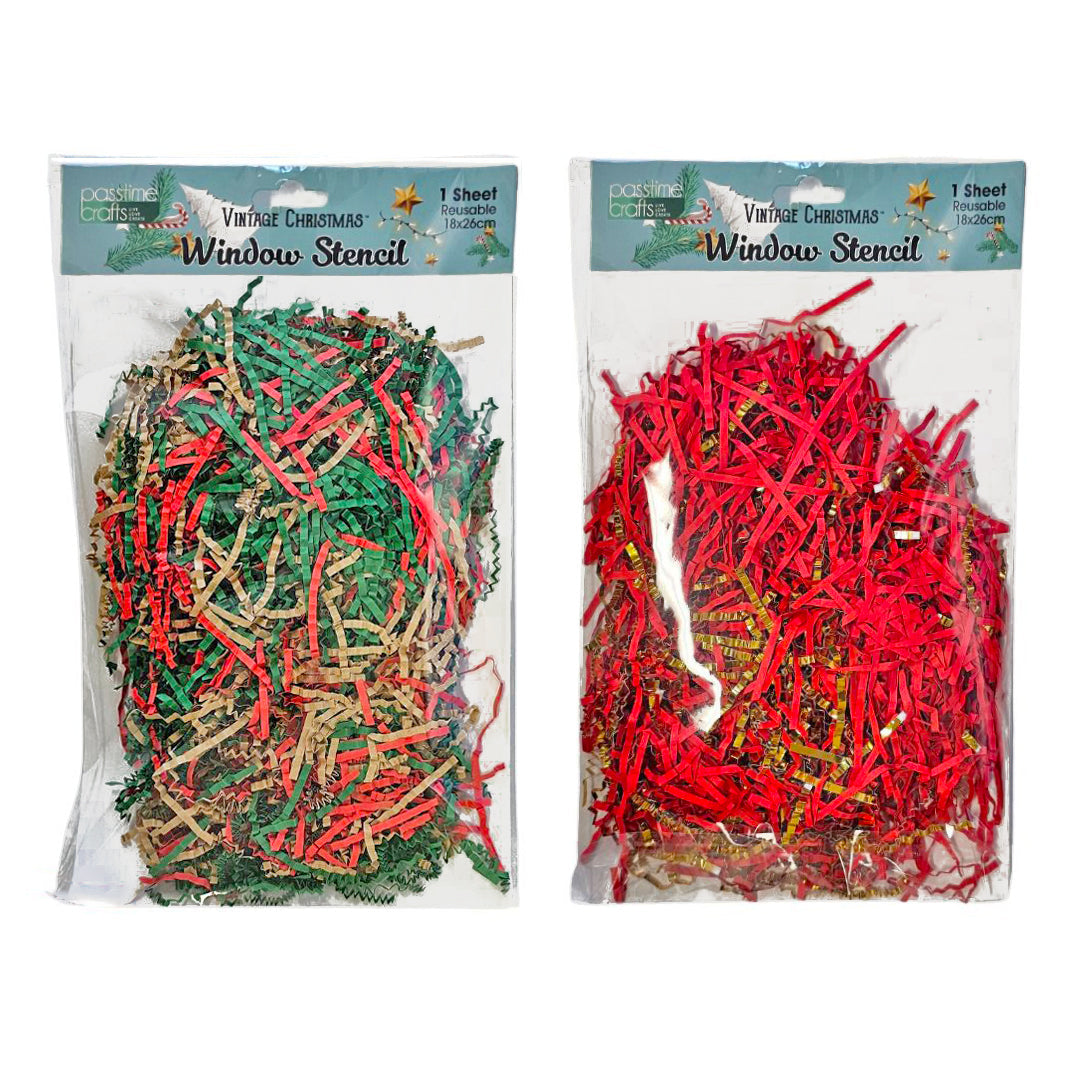 Xmas Paper Shred 30g 4-Ast