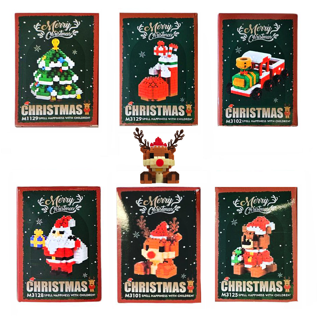 Xmas Mini Construction Blocks 4x6.5cm