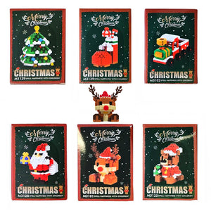 Xmas Mini Construction Blocks 4x6.5cm