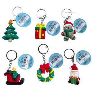 Xmas Novelty Keyring 3.5x4x1.7cm