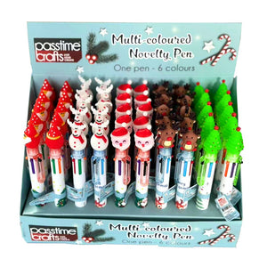 Xmas Novelty MultiPen 5-Ast