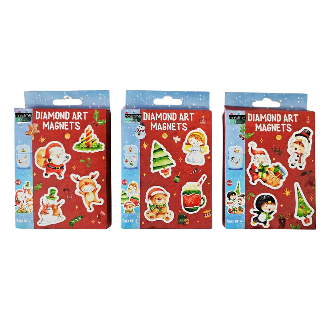 Xmas Diamond Art Magnets 3-Ast Pkt 4