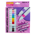 Acrylic Paint Bullet-Tip Markers Pack of 12