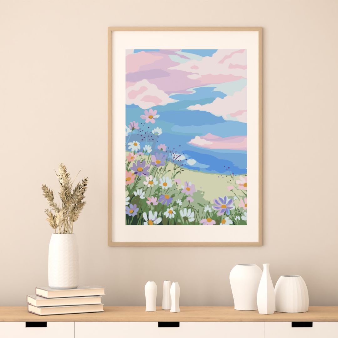 Luxe Paint-By-Numbers Scrolls 40x50cm