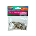 Heart Shape Keyrings Pack of 8