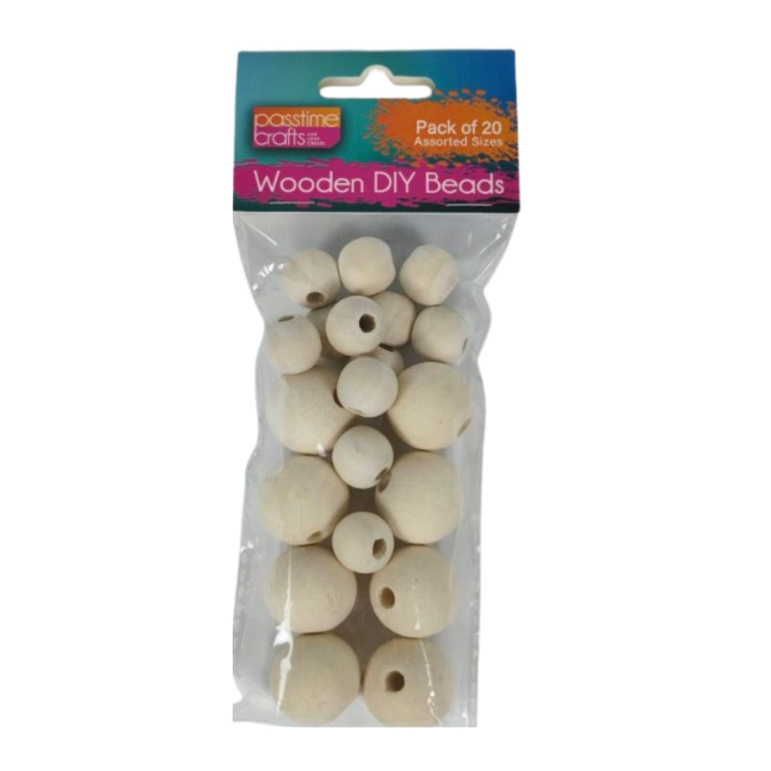 Wooden Beads Pack of 20