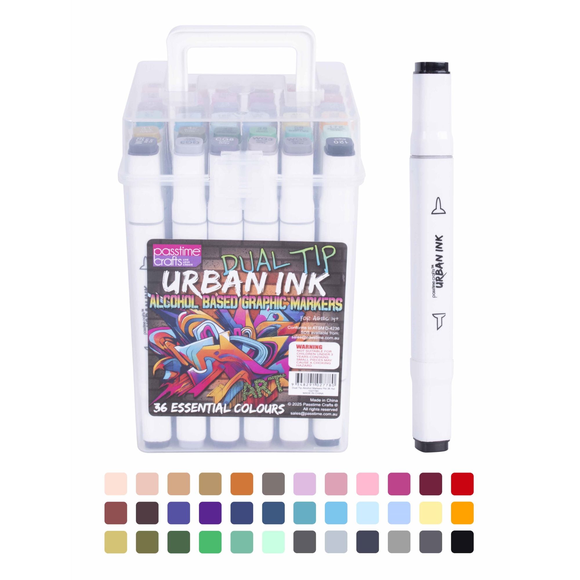 Dual Tip Alcohol Markers Pkt 36 Ast