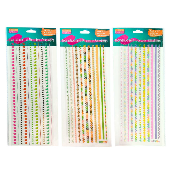 Translucent Border Stickers 27cm – Passtime Crafts