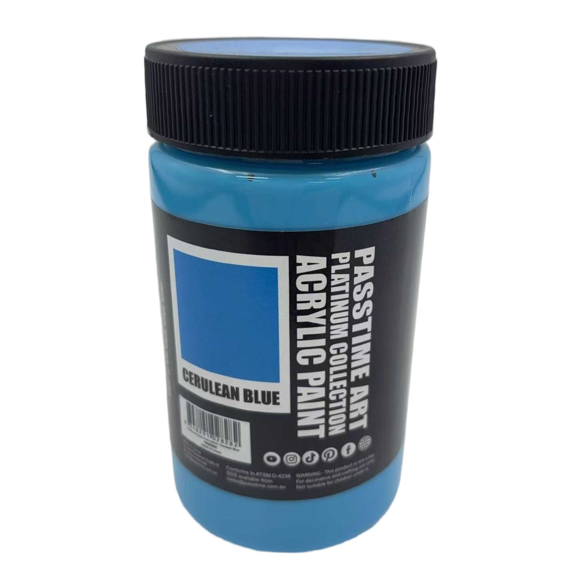 Platinum Acrylic Paint 300ml - Cerulean Blue