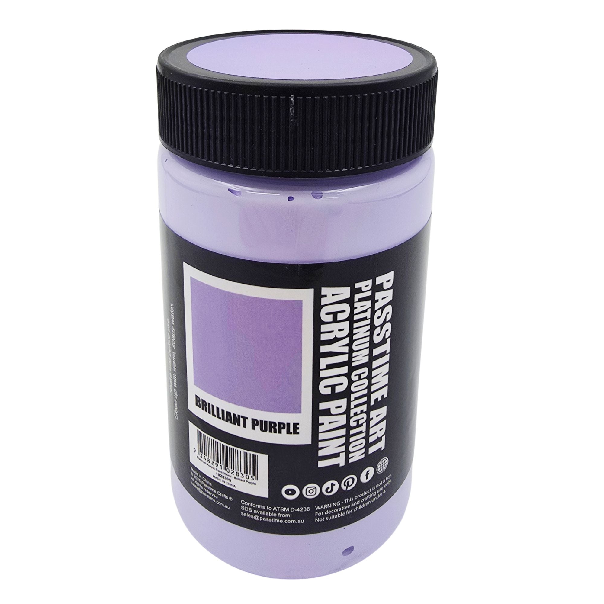 Platinum Acrylic Paint 300ml - Brilliant Purple