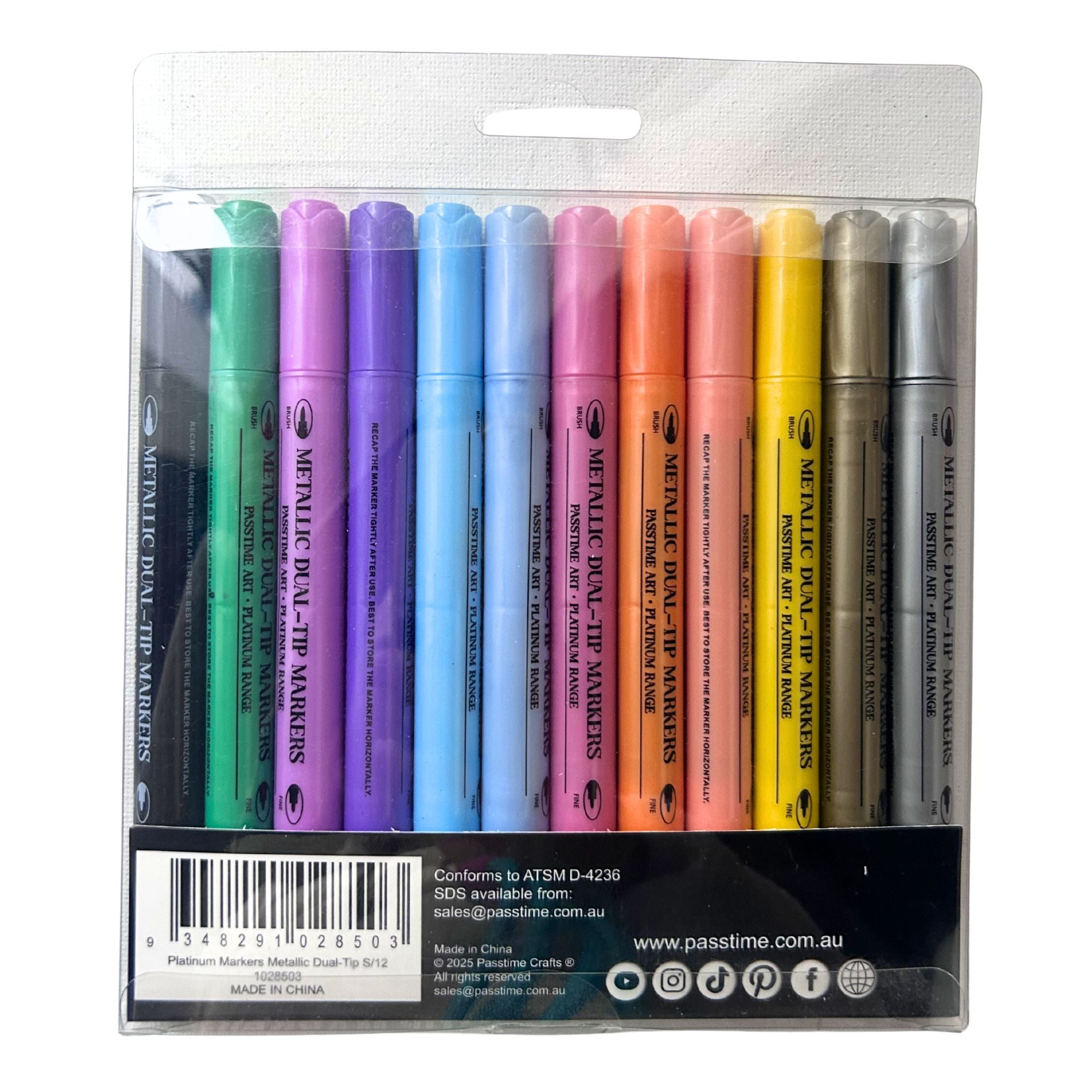 Metallic Art Markers Dual-Tip