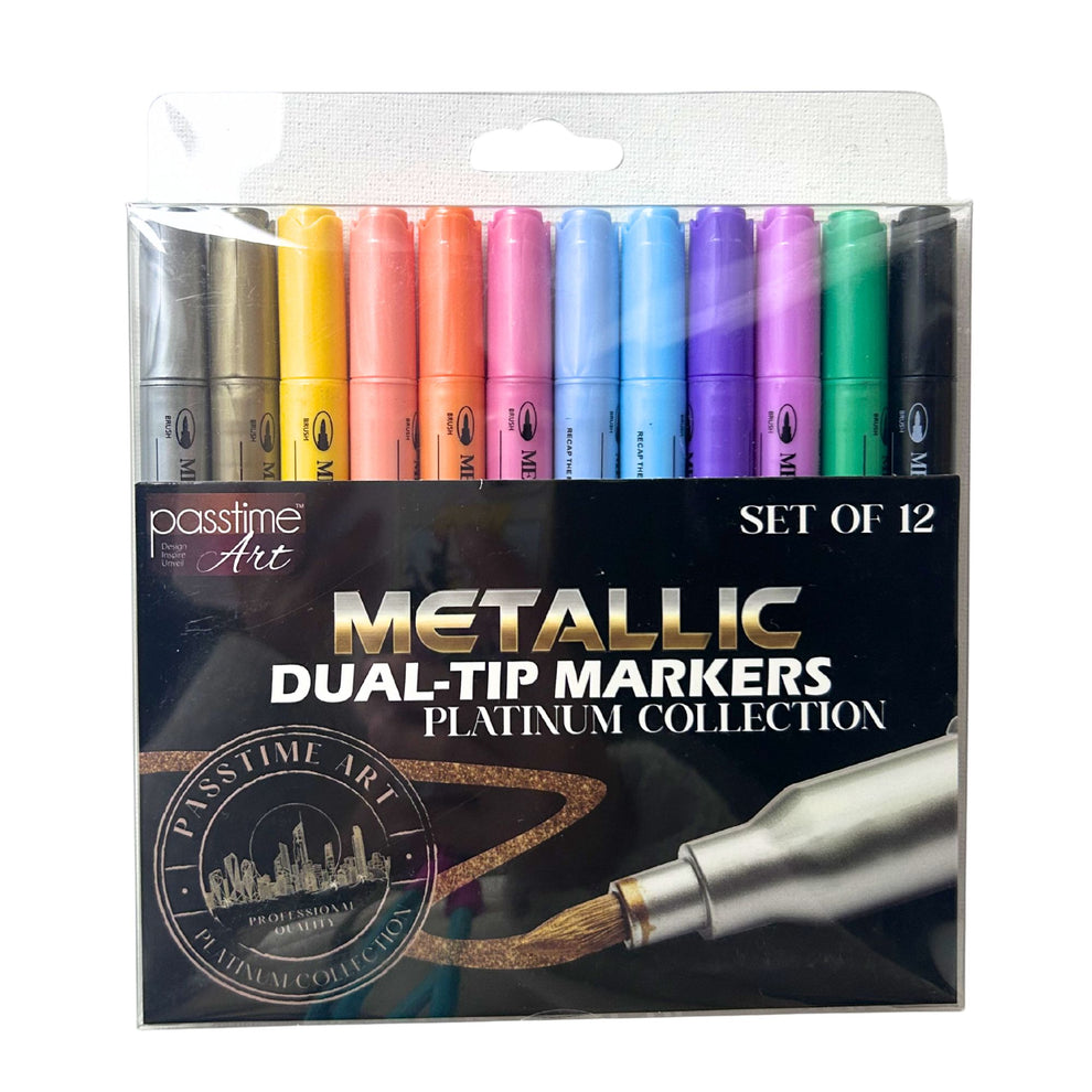 Metallic Art Markers Dual-Tip – Passtime Crafts