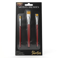 Platinum Shorties Artist Brushes Pack of 3