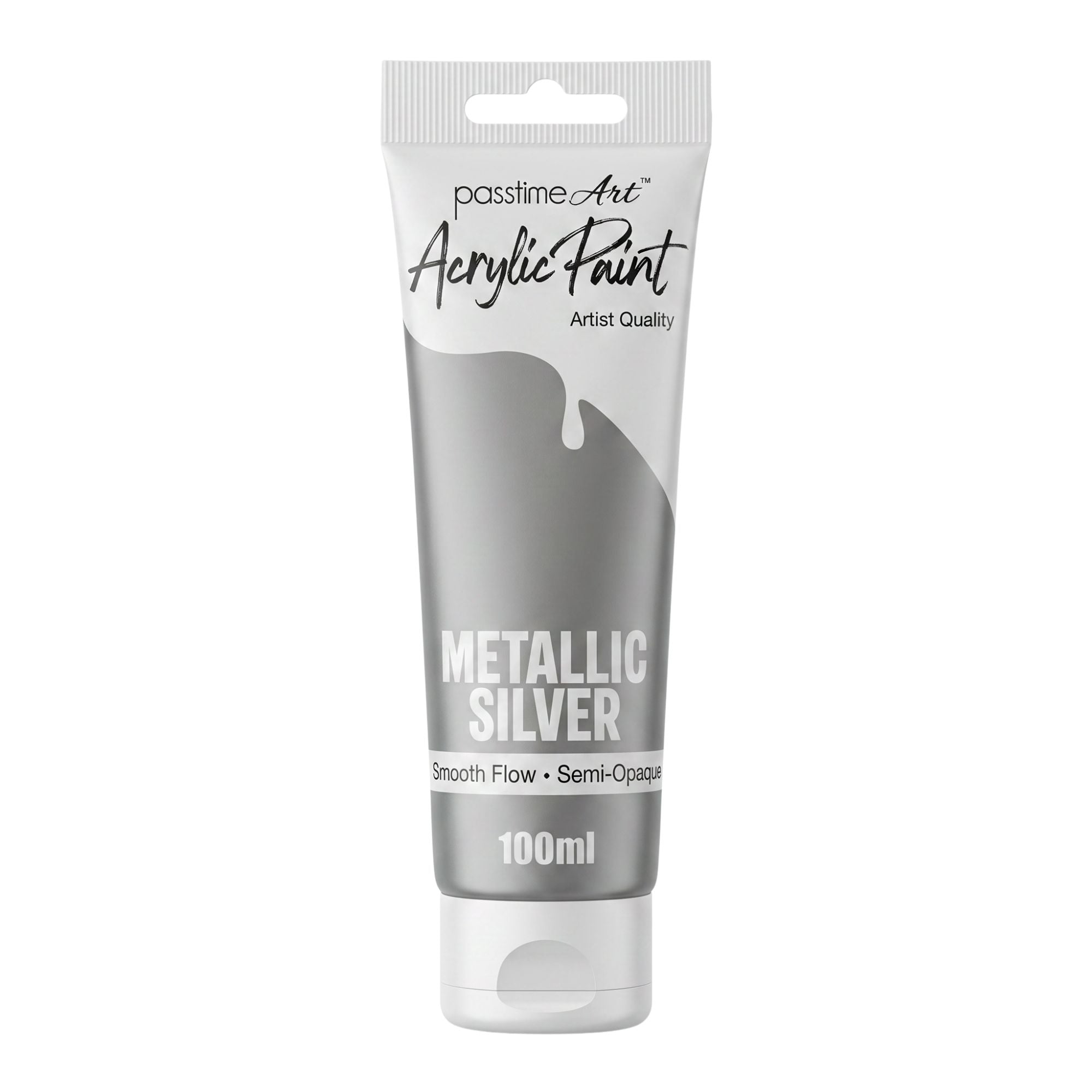 Acrylic Paint 100ml - Metallic Silver