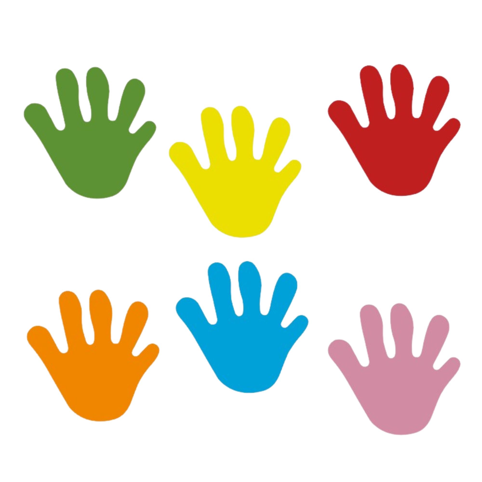 Foam EVA Multicolour Hands - Pack of 35