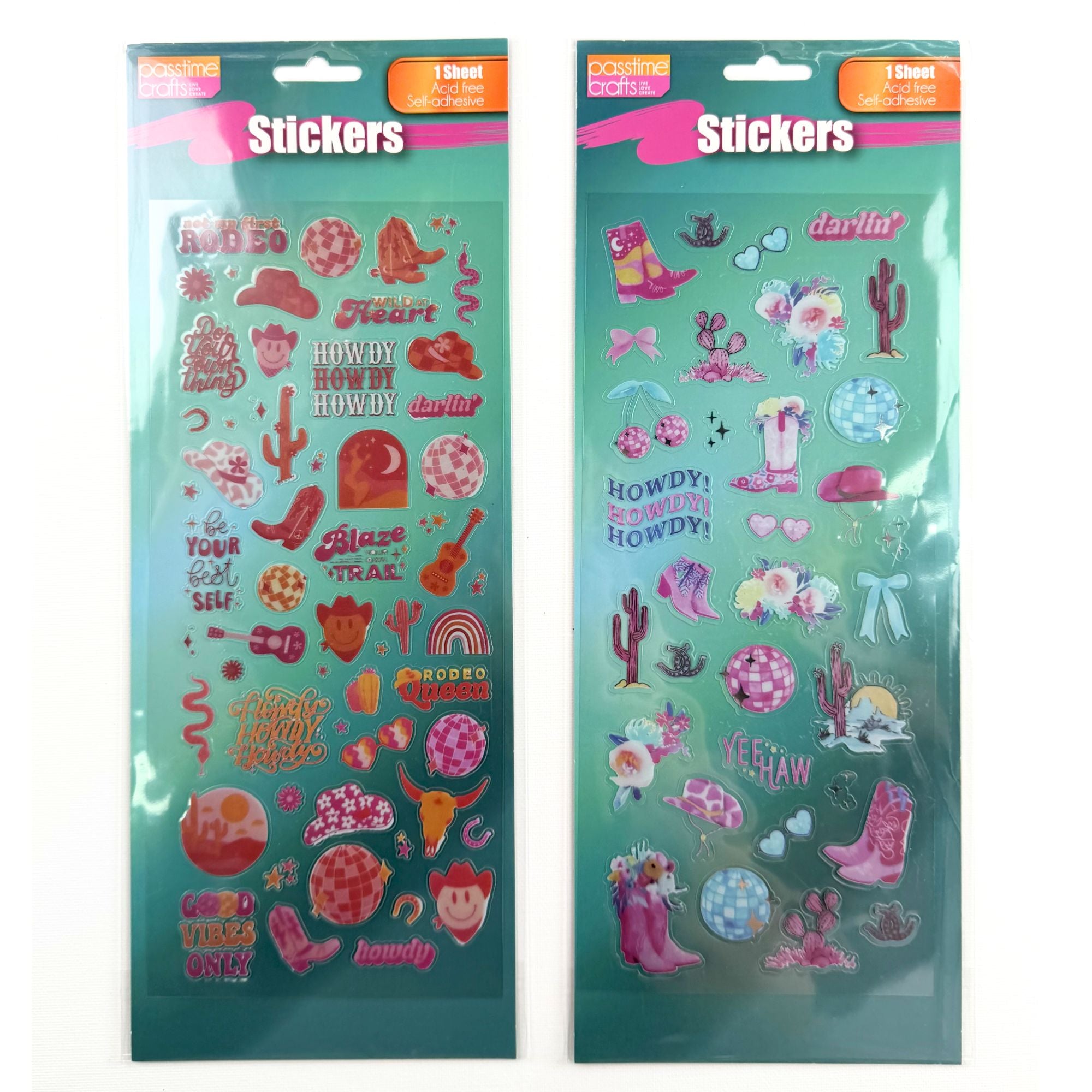 Transparent Cowgirl Rodeo Stickers