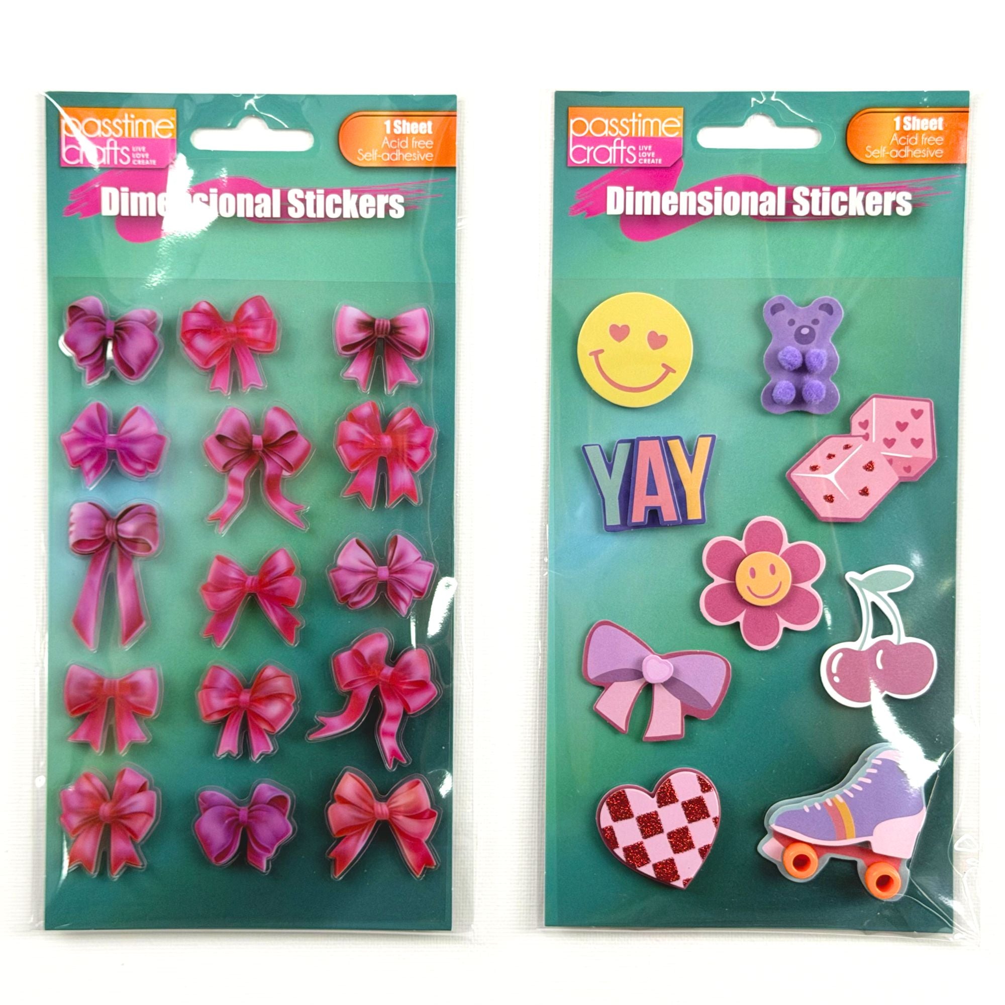3D Dimensional Stickers