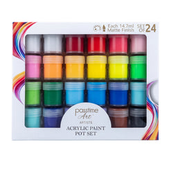 Acrylic Paint Pots Pack of 24