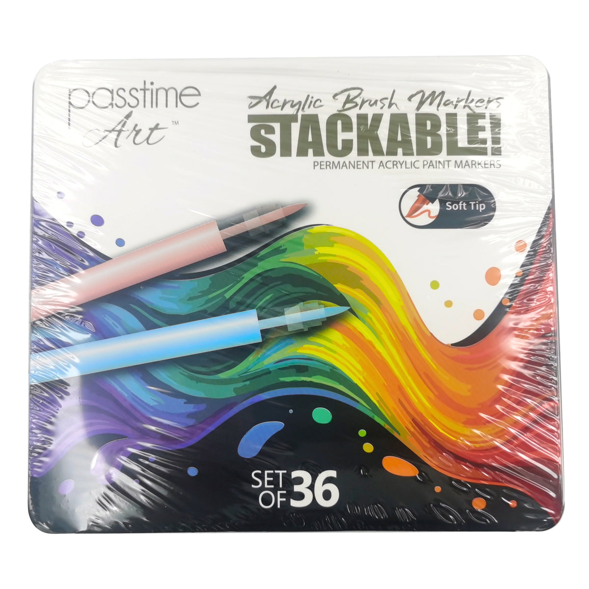 Acrylic Paint Brush Markers 36 Pack