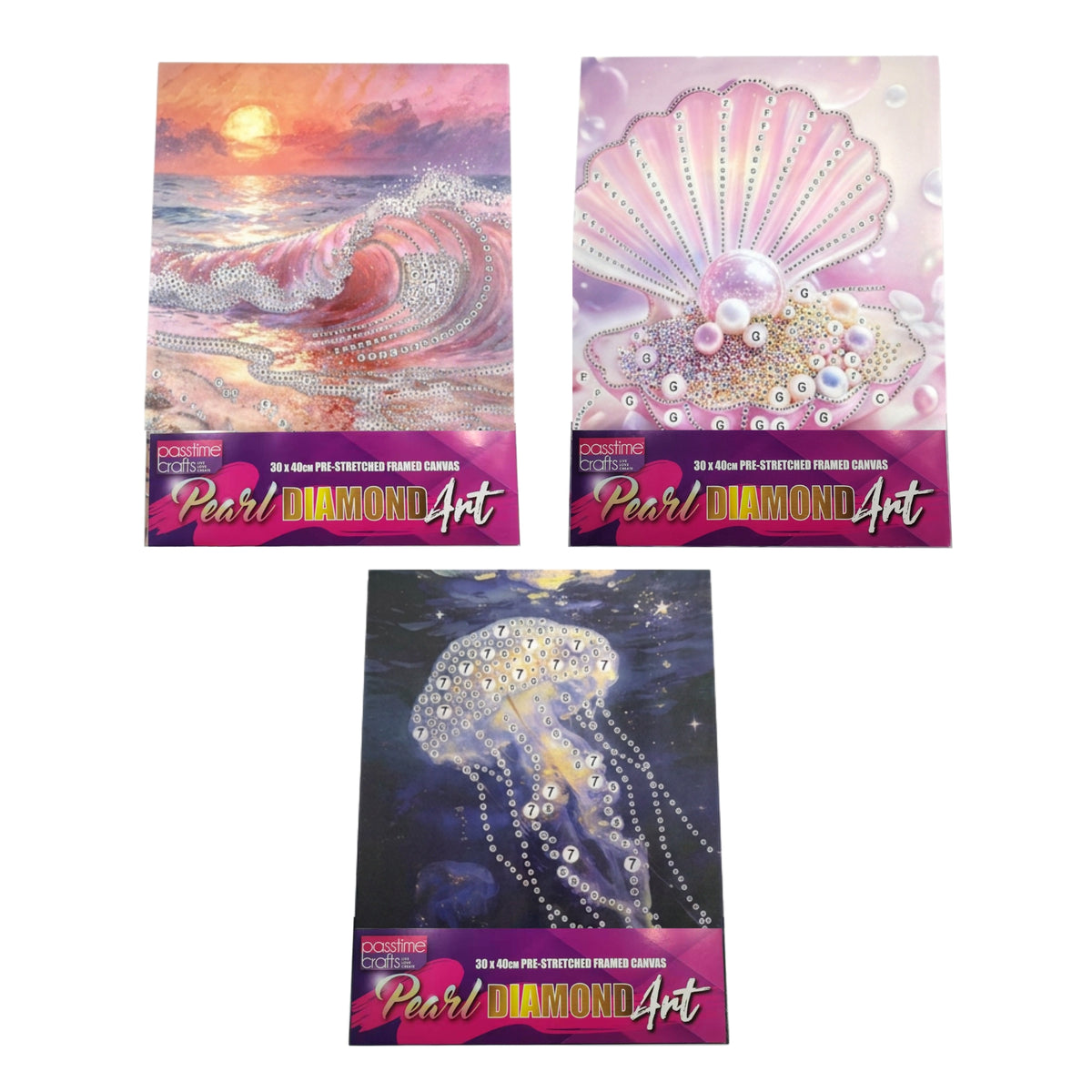 Pearl Diamond Art Canvas 30x40cm