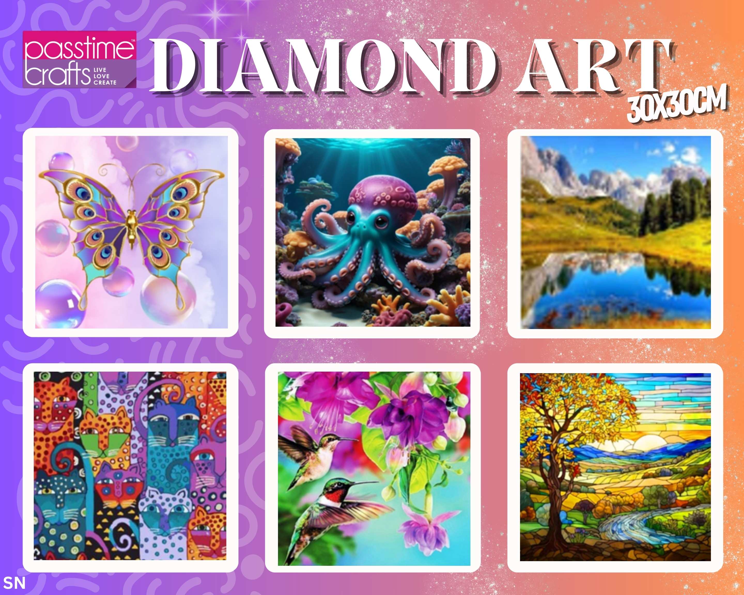 Diamond Art Kit 30x30cm