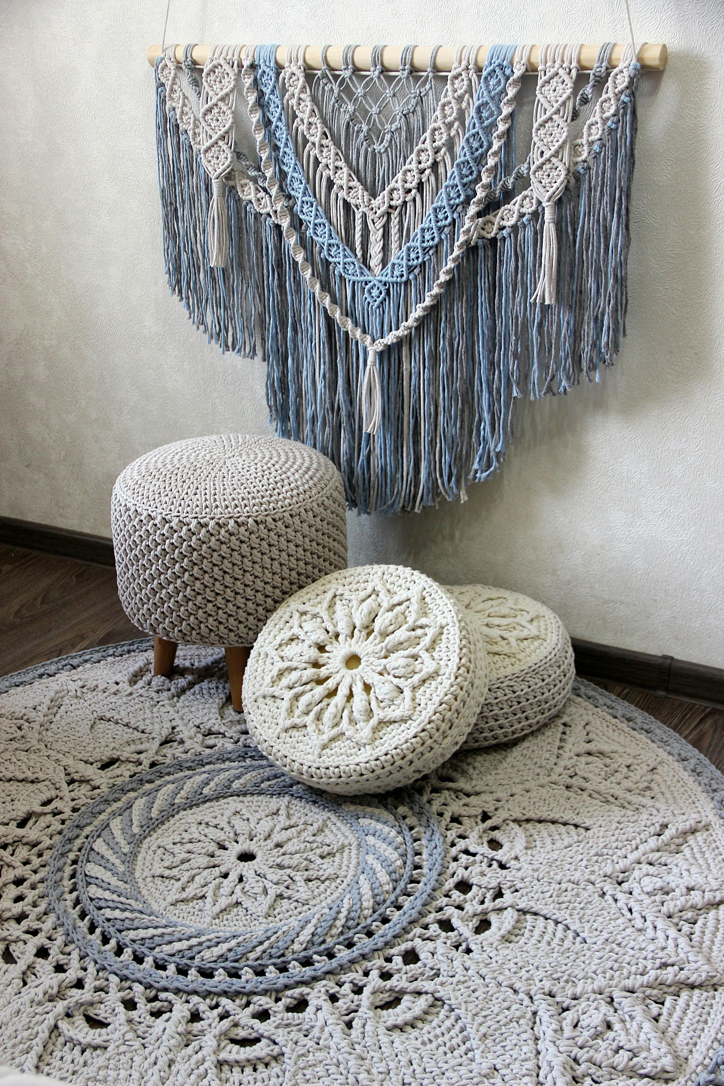 Macrame Cord 370g 100m - 3mm Blue